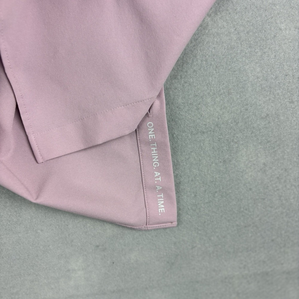 Lululemon Airing Easy Shirt Men’s Large Pink Long Sleeve Casual Preppy Stretch - Picture 8 of 9